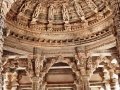 Pillars-and-ceiling-of-Vimal-Vasahi-Temple,-Dilwara-temple-complex,-Mount-Abu