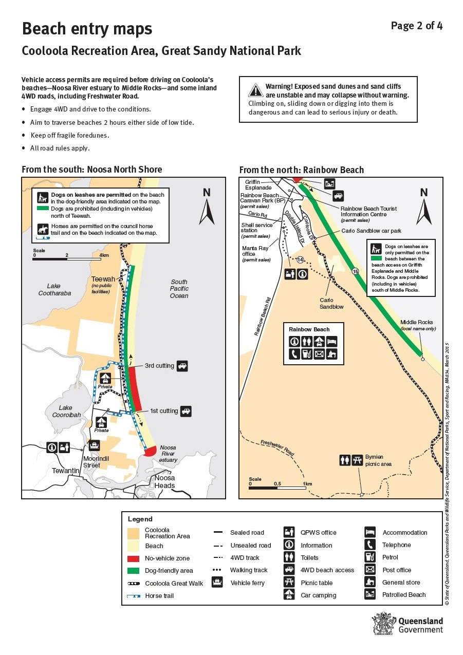 10 beautiful Teewah beach camping zones map east coast