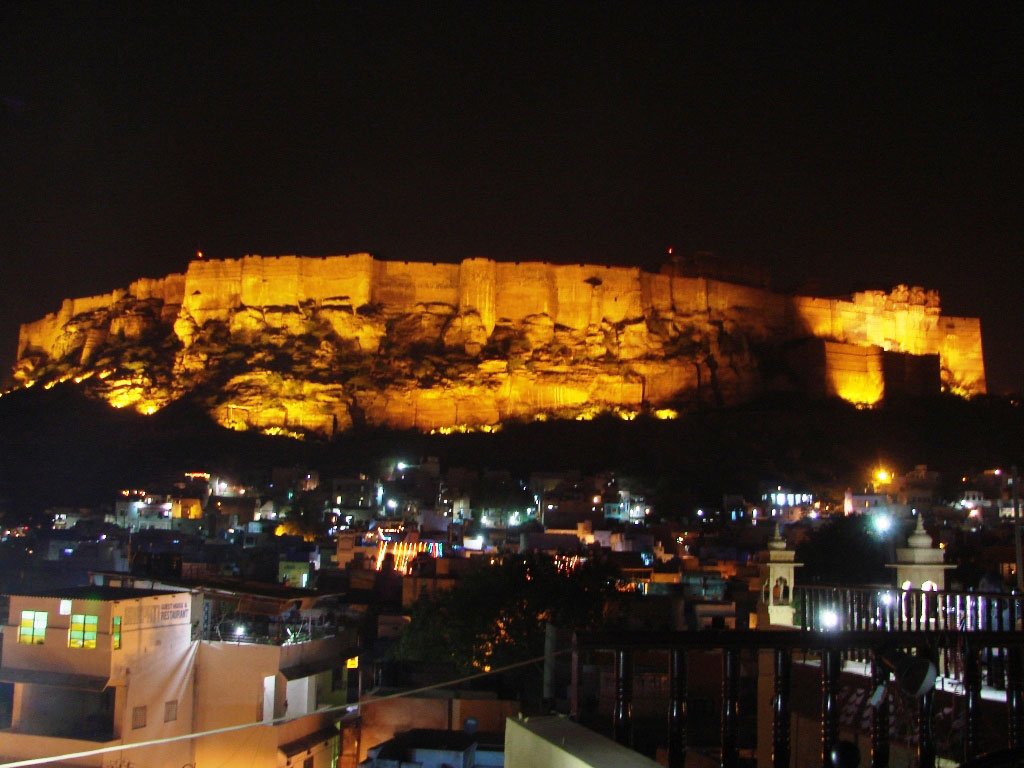 Fantastic Views Of Mehrangarh Fort From Hotel Haveli Jodhpur - 