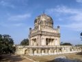 Mohamed-Quli-Qutb-Shah-Mausoleum,-at-Qutb-Shahi-tombs-in-Hyderabad