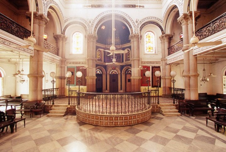 Interiors of Magen David Synagogue in Old Kolkata