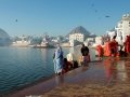 People-performing-rituals-at-Pushkar-lake