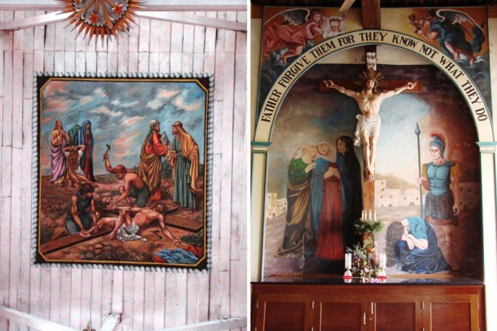 Paintings-of-the-Stations-of-the-Cross-inside-Santa-Cruz-Basilica-in-Fort-Kochi