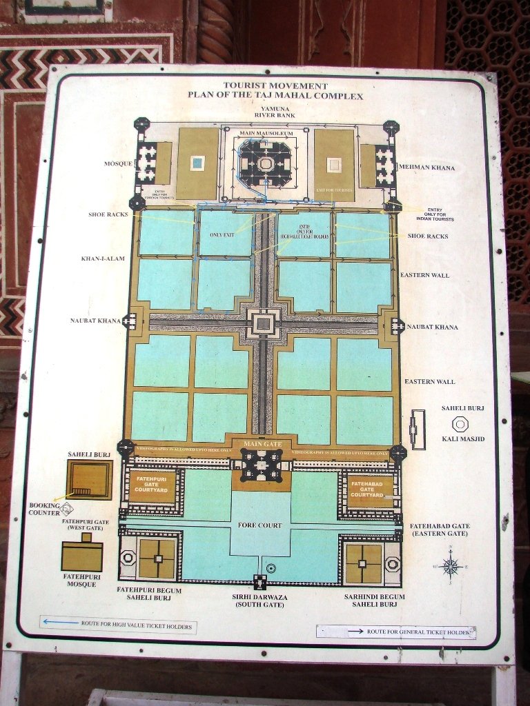 inside map of taj mahal Fun Interesting Facts About Taj Mahal Agra inside map of taj mahal