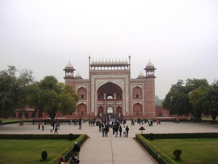 South entrance gate to the Taj Mahal Agra