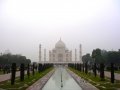 Front view of the Taj Mahal Agra