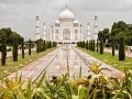 Taj Mahal with garden in Agra